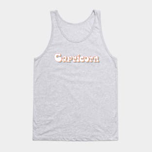 Retro Rainbow Capricorn Tank Top